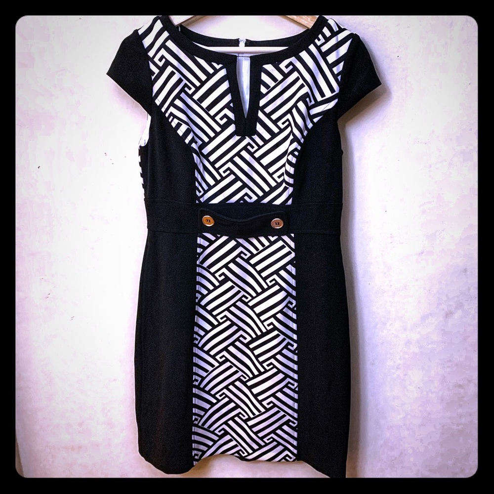 Black and white dress